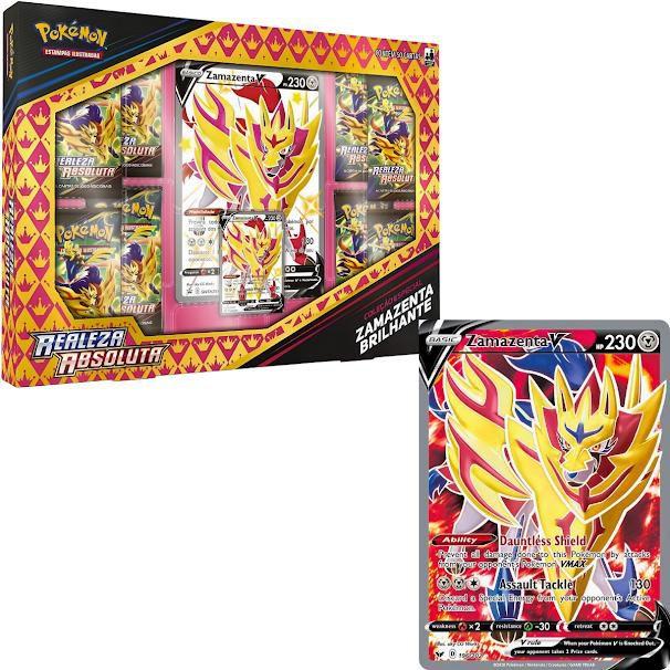 Pokémon EE12.5 Box Zacian E Zamazenta Realeza Absoluta Copag
